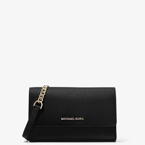 Saffiano Leather 3-in-1 Crossbody - Black